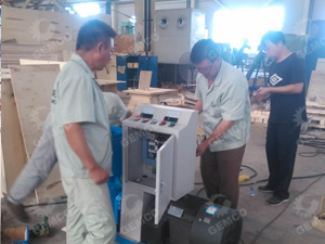 河南客戶周：120型鴿子飼料顆粒機 300型豬飼料顆粒機